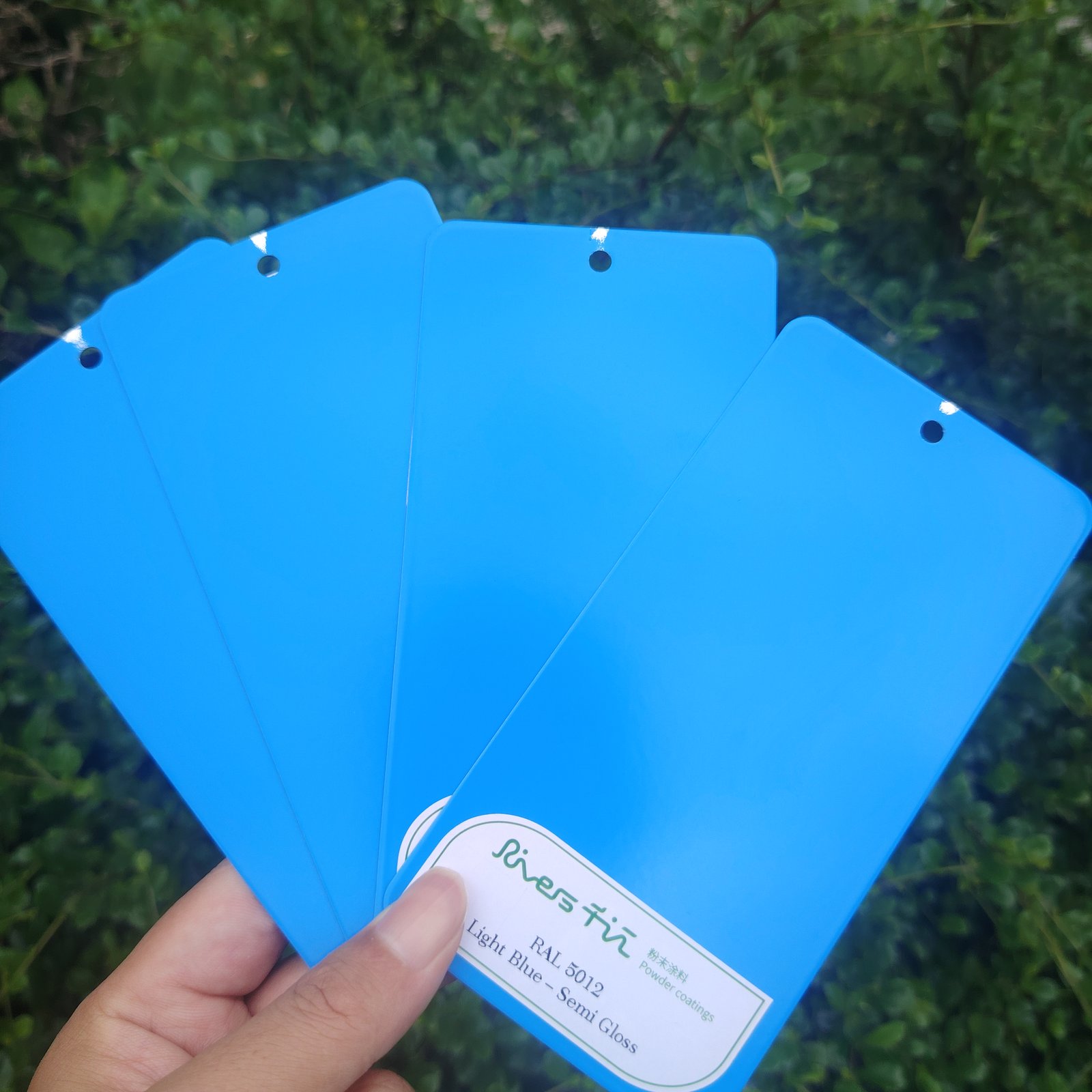 Blue powder coating series