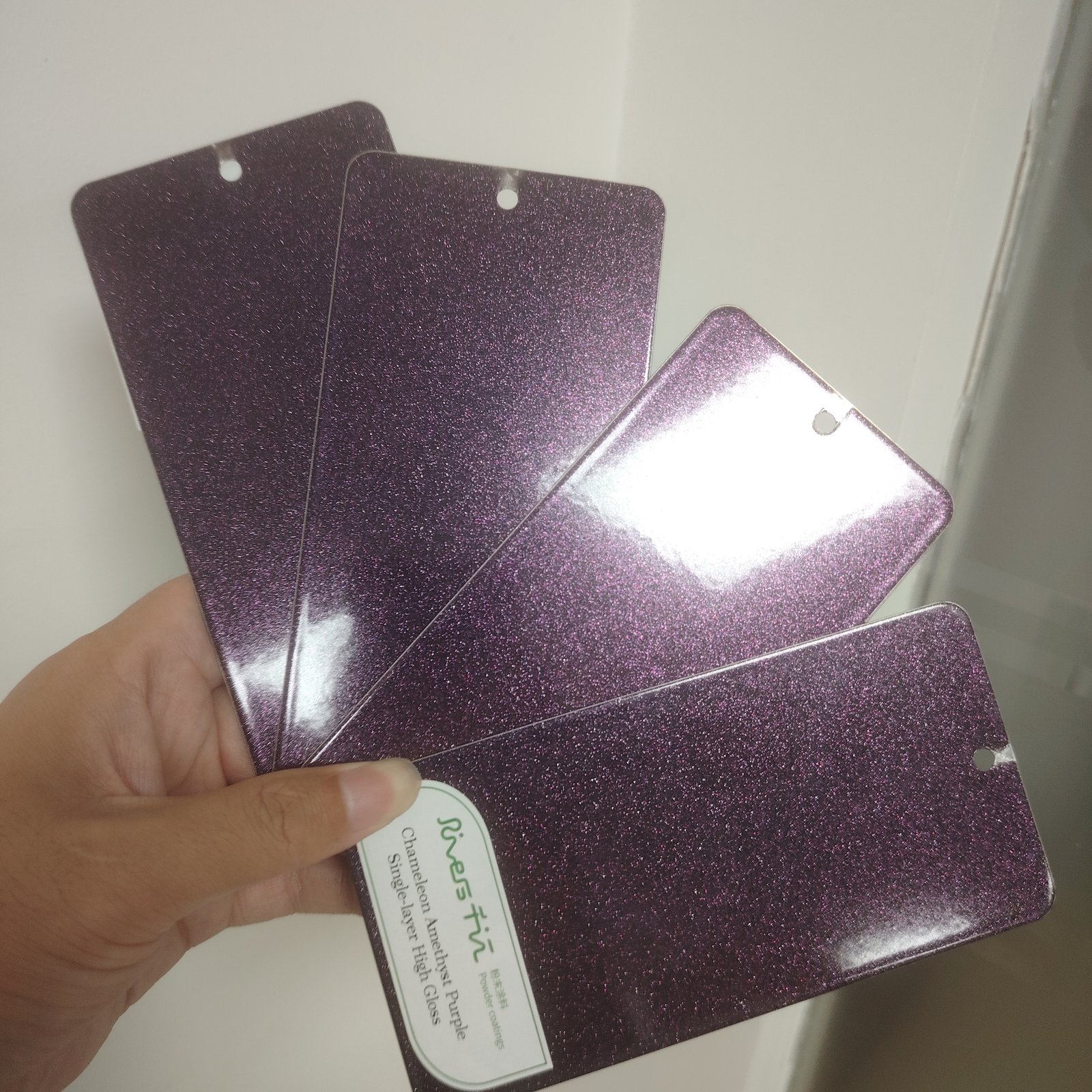Bonded metallic powder coating