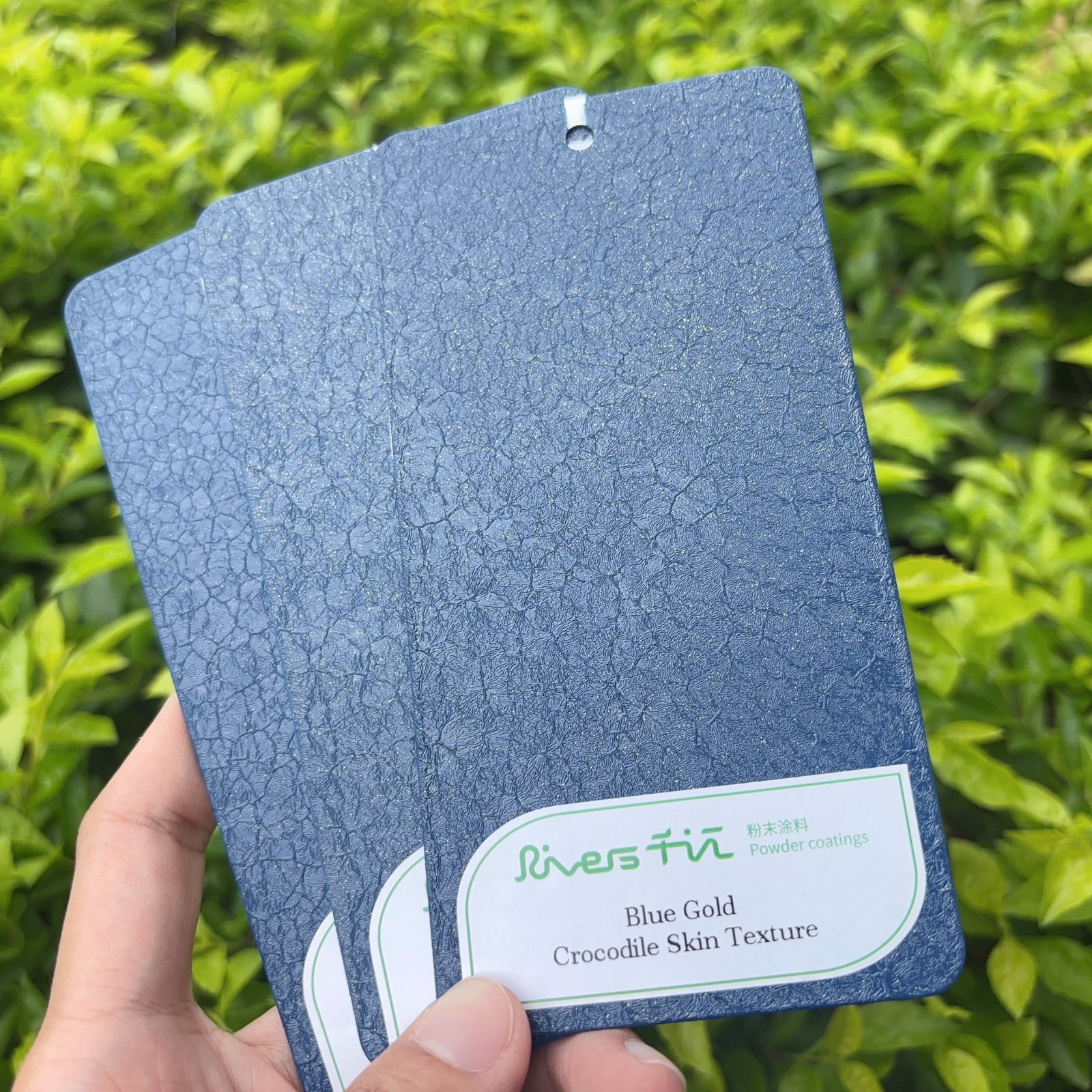 Crocodile texture powder coating
