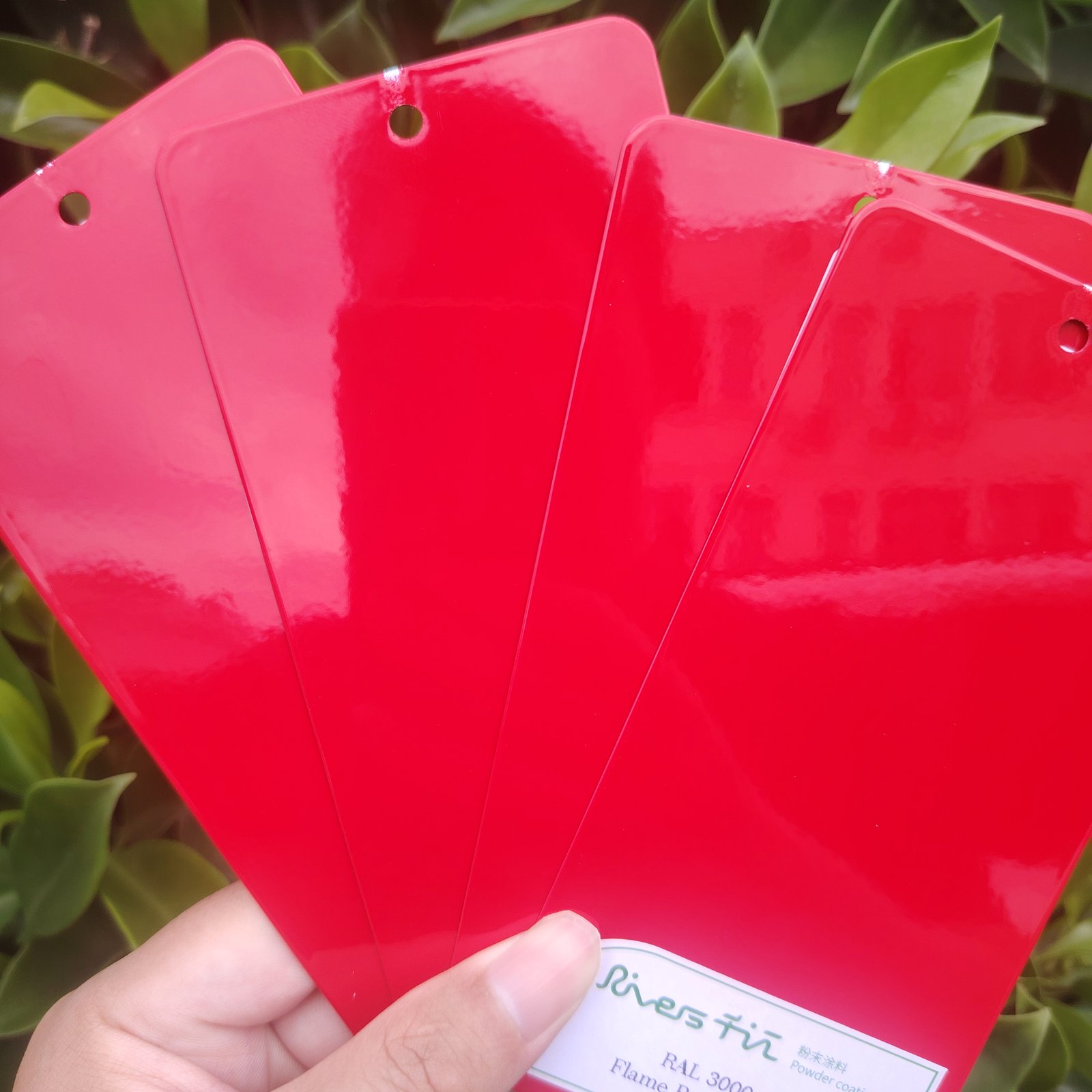 Red and purple powder coating series